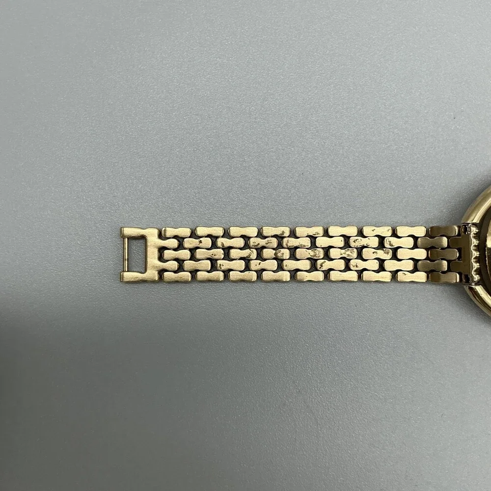 Swarovski Women Watch 37mm Oval Gold Tone Crystal Swiss 5200399 New Battery 7.5